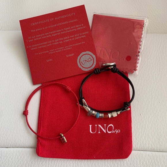 NWT! UNO de 50 Leather Bracelet "Triton" PUL1540. - Picture 3 of 15